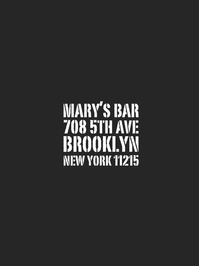 The People's Champ || Mary's Bar Stamp || Brooklyn New York || 11215