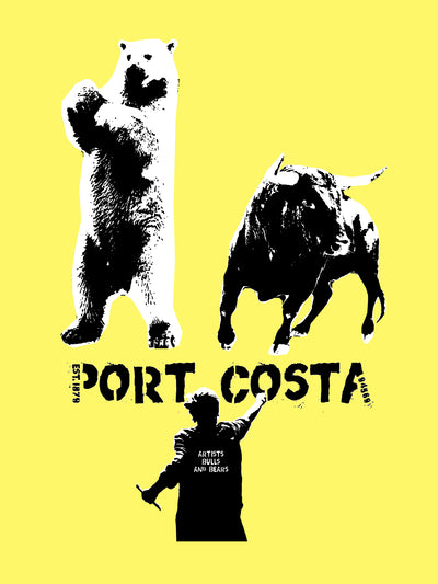 Port Costa Map (Bulls, Bears, and Artists)