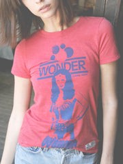 wonder woman vs. wonder bread t-shirt (fitted)