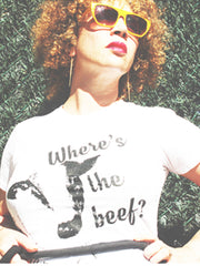 where's the beef? campaign t-shirt (fitted)