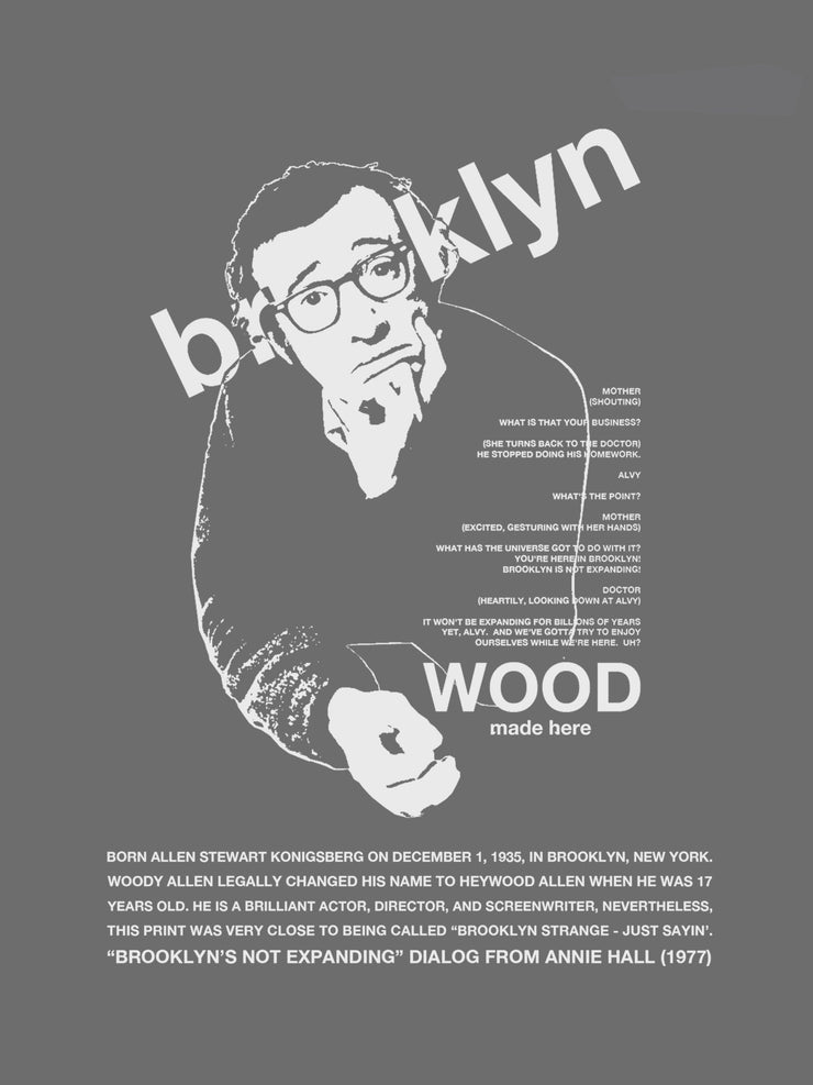 woody allen, bk wood t-shirt (fitted)