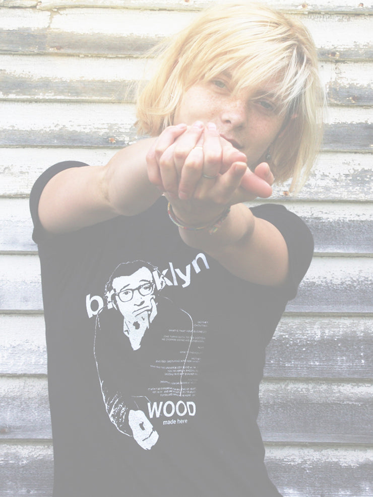 woody allen, bk wood t-shirt (fitted)